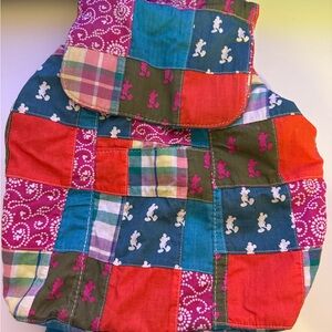 Disney Parks Exclusive Colorful Patchwork Backpack